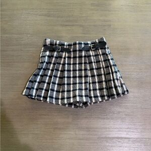 Zara plaid skort